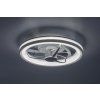 SMART Strieborné stropné LED svietidlo s ventilátorom Fanricius 480mm 40W CCT s DO