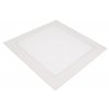 Biely vstavaný LED panel hranatý 225 x 225mm 18W stmievateľný