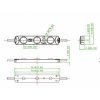 LED modul 0,72W s krytím