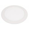 Biely vstavaný LED panel guľatý 225mm 18W