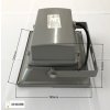 Šedý LED reflektor 30W 12V/24V
