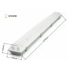 Žiarivkové teleso 150cm IP65 + 2x LED trubice 24W 160lm/W Premium