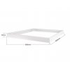 69398 12 stribrny prisazeny led panel s rameckem 600 x 600mm 45w barva svetla denni bila