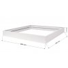 Biely montážny rám 60x60x7cm pre LED panel