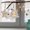 LED vianočný stromček s dreveným dekorom