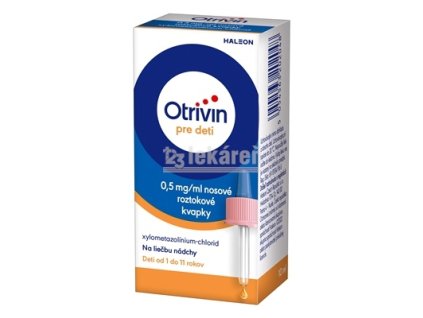 Otrivin pre deti 0,5 mg/ml int nao (fľ.HDPE) 1x10 ml