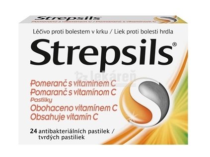 Strepsils Pomaranč s vitamínom C pas ord 1x24 ks