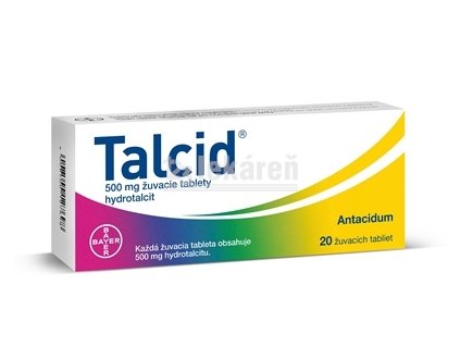 Talcid tbl mnd 500 mg (blis.PP/Al) 1x20 ks