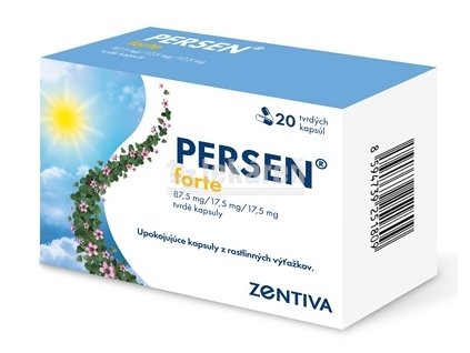 PERSEN forte cps dur 87,5 mg/17,5 mg/17,5 mg (blis.PVC/PCTFE/Al) 1x20 ks