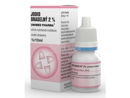 JODID DRASELNÝ 2 % UNIMED PHARMA int opo (fľ.PE) 1x10 ml