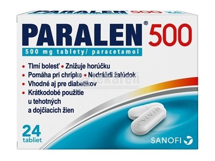 PARALEN 500 tbl 500 mg (blis.Al/PVC) 1x24 ks