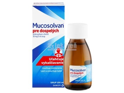Mucosolvan pre dospelých sir 30 mg/5 ml (fľ.skl.) 1x100 ml