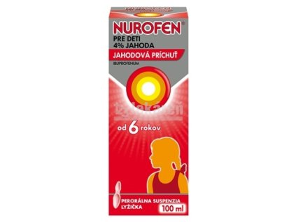 NUROFEN pre deti 4% jahoda sus por 4,0 g 1x100 ml