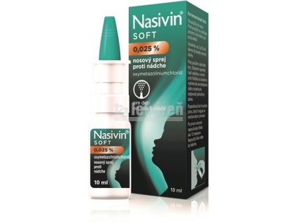 NASIVIN SOFT 0,025 % aer nao (dávkovač 3K systém, fľaša PE) 1x10 ml