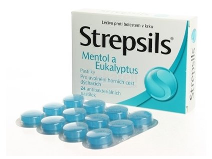 Strepsils Mentol a Eukalyptus pas ord (blis.PVC/PVDC/Al) 2x12 ks (24 ks)