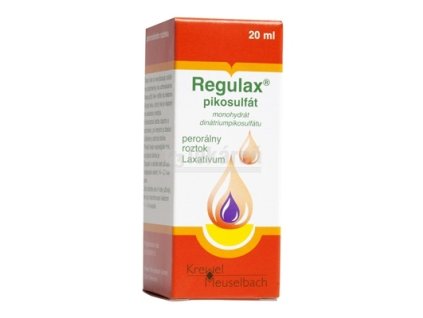 REGULAX pikosulfát sol por (fľ.skl.hnedá) 1x20 ml