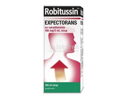 Robitussin EXPECTORANS sir (liek.skl.) na vykašliavanie 1x100 ml