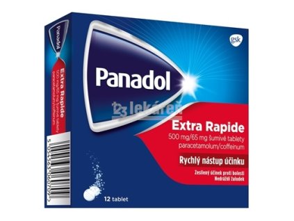 Panadol Extra Rapide tbl eff 500 mg/65 mg (strip papier/PE/Al/PE) 1x12 ks
