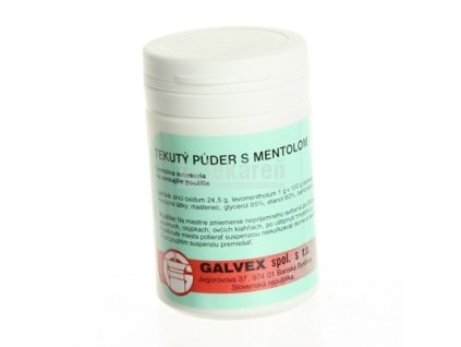 TEKUTÝ PÚDER S MENTOLOM sus der (fľ.PE) 1x100 g