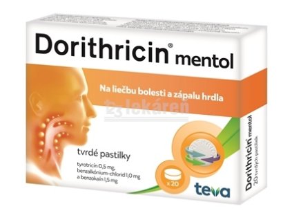 Dorithricin mentol pas ord 0,5 mg+1 mg+1,5 mg (blis.PVC/PCTFE/PVC/Al) 1x20 ks