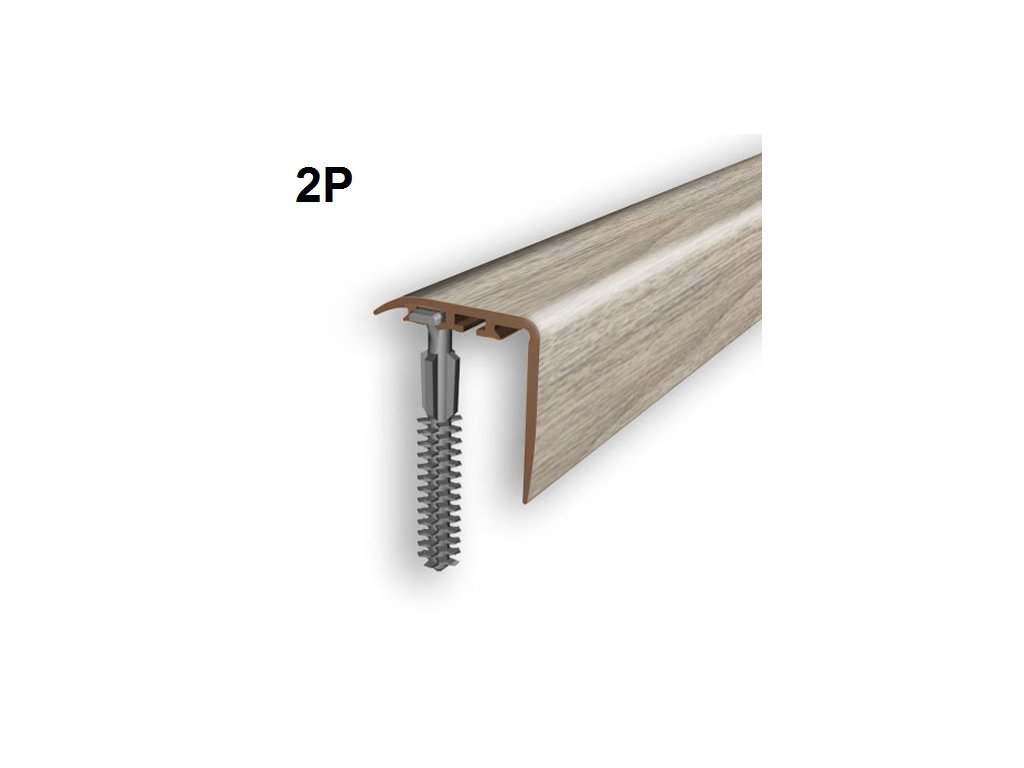 Schodová lišta plast 2 m  MYCK D-K0200