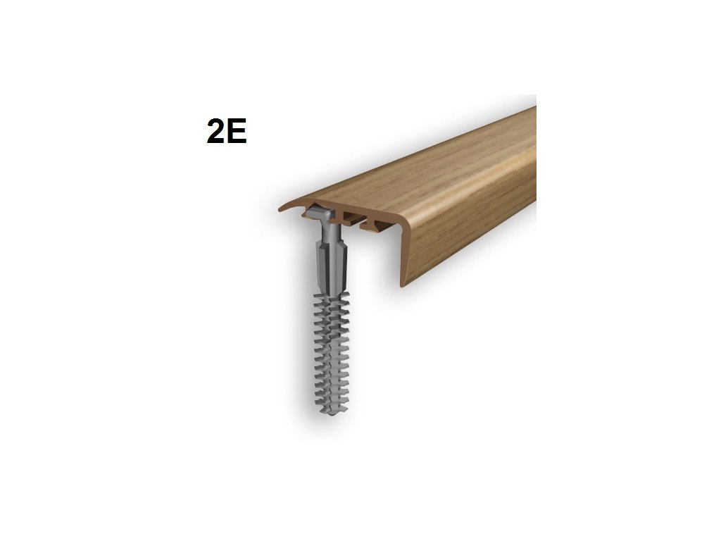 Schodová/Ukončovacia lišta plast 2 m  MYCK D-K0400