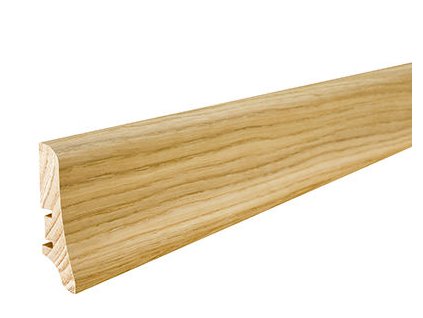Dub olej P20 - drevená soklová lišta dĺžka 2,2 m, výška 58mm  Drevená obvodová lišta Barlinek