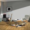 drevena podlaha parador basic 11 5 dub 1396114 v interieri s gitarami