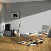 drevena podlaha parador basic 11 5 dub 1518249 v interieri s gitarami