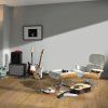 vinylova podlaha parador basic 2 0 dub 1730779 v interieri s gitarami