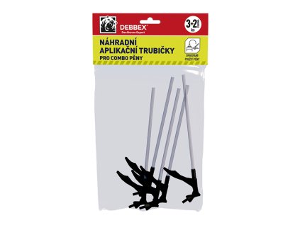 Náhradní aplikační trubičky pro COMBO pěny 3+2 ZDARMA 3 + 2 pcs blistr černobílá