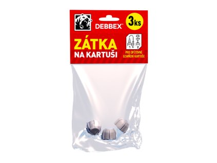 Zátka na kartuši (šroubovací vršek) 3 pcs blistr bílá