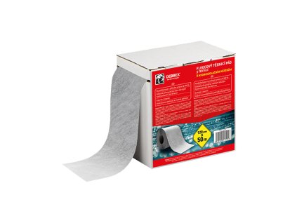 Fleecový flexi těsnicí pás 120 mm, délka 10 m 10 m šedá