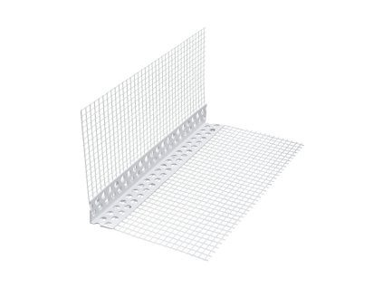 Kombi lišta rohová (PLAST) s tkaninou 10 cm × 2,5 m