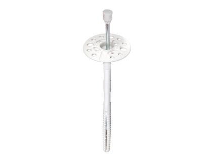 Talířová hmoždinka s kovovým trnem XPM 10 DEBBEX Ø 10 mm / 180 mm bílá