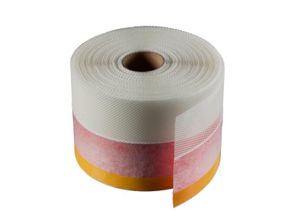 Flexi těsnicí okenní pás INTERIÉR se síťkou 70 mm, délka 30 m červená