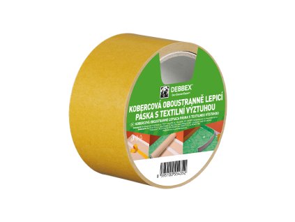 Kobercová oboustranně lepicí páska s textilní výztuhou 50 mm, délka 5 m