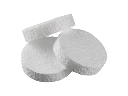 Zátka polystyrenová EPS bílá Ø 70 mm × 15 mm bílá