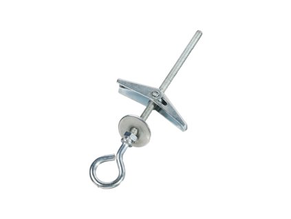 Kotva rozkládací s uzavřeným hákem 4 mm × 75 mm 50 ks stříbrná