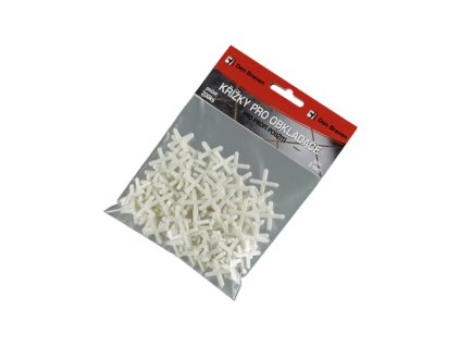 Křížky pro obkladače 4 mm, 100 pcs bílá