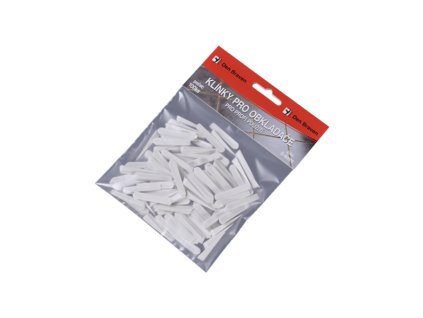 Klínky pro obkladače 0 - 8 mm, 30 pcs bílá