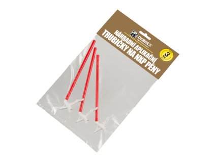 Náhradní aplikační trubičky pro NXP pěny MAXI 3 pcs blistr červená