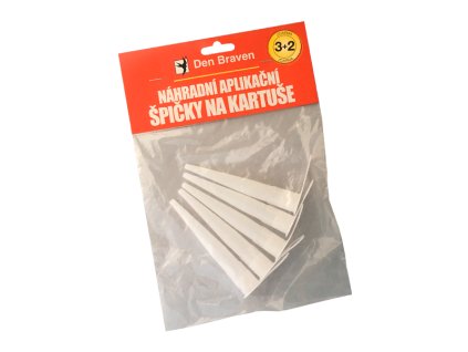 Náhradní aplikační špičky na kartuše 3+2 ZDARMA 3 + 2 pcs blistr bílá