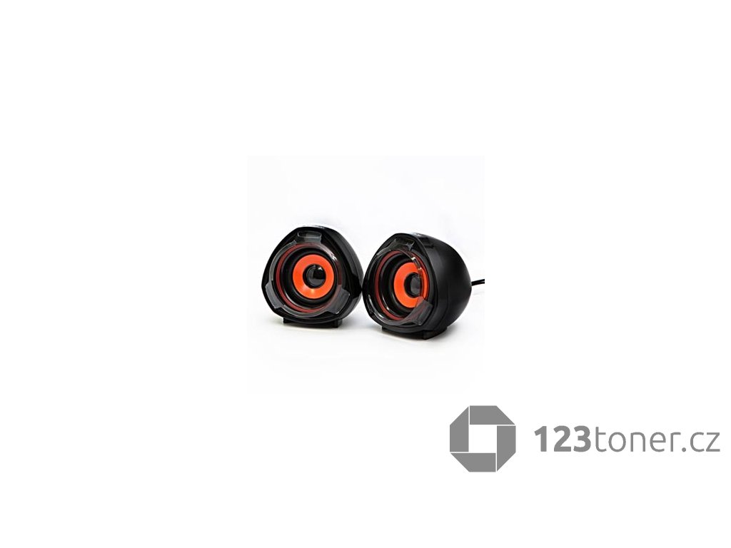 367800 logo reproduktory spz2 2 0 5w cerne regulace hlasitosti