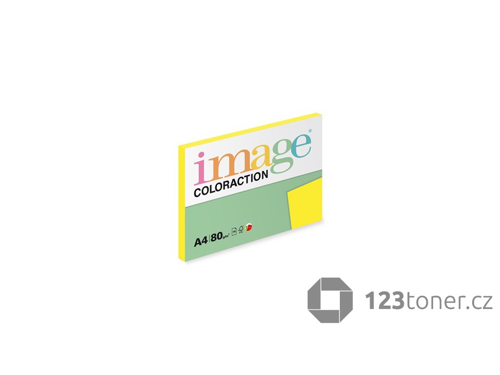 358413 xerograficky papir coloraction ibiza a4 80 g m2 reflexni zluty 100 listu vhodny pro inkoustovy tisk
