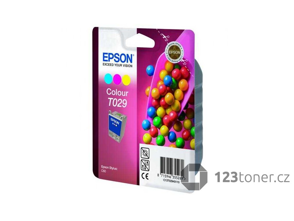 originální Epson T029 (T029401) color cartridge barevná inkoustová originální náplň pro tiskárnu