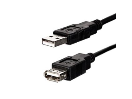 363624 logo economy usb prodluzka 2 0 usb a samec usb a samice 3m cerny
