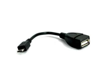 364044 logo usb kabel 2 0 microusb samec usb a samice 0 15m otg cerny