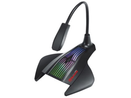 367932 marvo herni mikrofon mic 01 bez regulace hlasitosti cerny rgb podsviceny