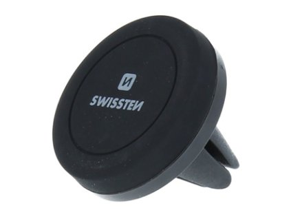 Magnetický držák mobilu(GPS) Swissten do auta, S-Grip AV-M4, černý, kov, do ventilace, 3.5" až 6", mobil